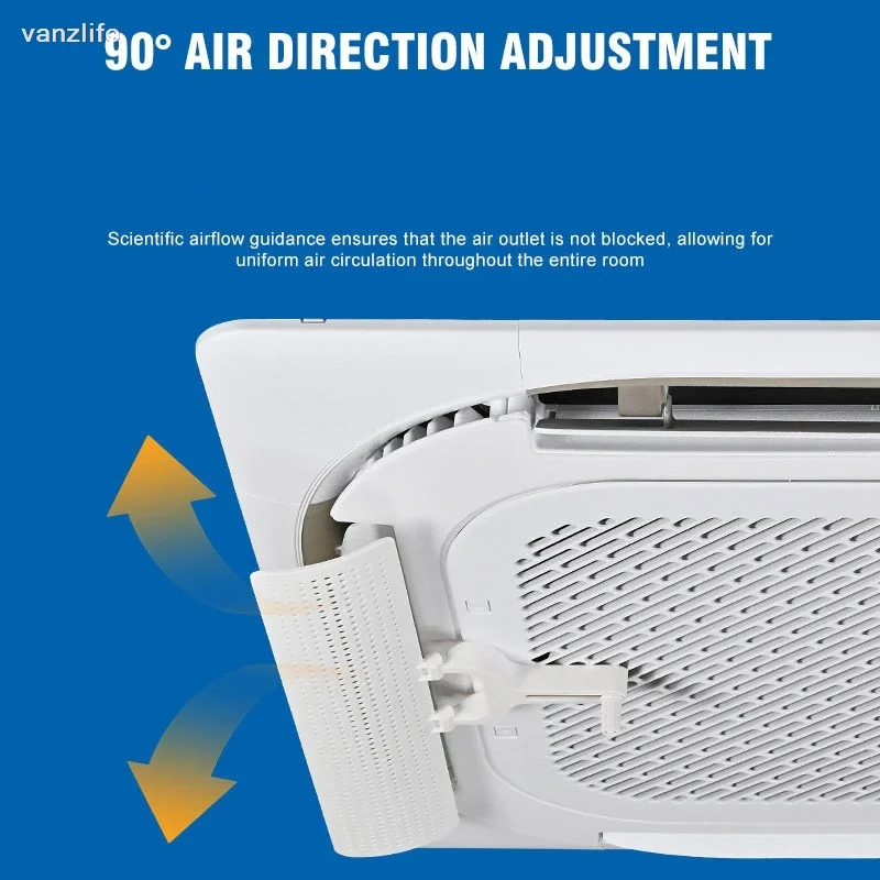 4pcs/Central air conditioning wind deflector, cold air outlet baffle, universal wind shield, ceiling-mounted anti-direct blowing