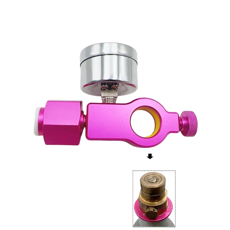 ABUL-Soda Co Adattatore per stazione di riempimento di ricarica serbatoio a 2 cilindri adatto per Sodastream Quick Connect Cilindro rosa con connessione
