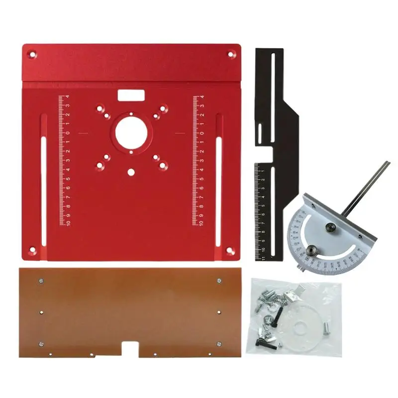 

Router Table Plate Multipurpose Clear Scale Router Edge Guide With Center Hole Woodworking Tools For Wood Cutting Trimming