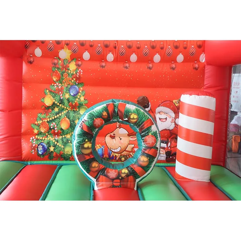 Vrolijk kerstfeest springkussen springkasteel springkasteel voor kinderen