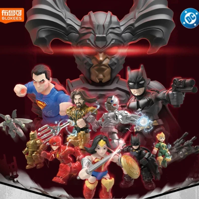 Blokees DC Justice League Star Edition V2 Series, Caja Sorpresa de Bloques de Construcción, Figura de Acción de Batman y Superman, Modelo Coleccionable