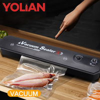 Household Food Vacuum Sealer Food Packaging Machine Portable Film Sealing Packer With 10pcs Fresh Bags Kichen Tool 220V/110V