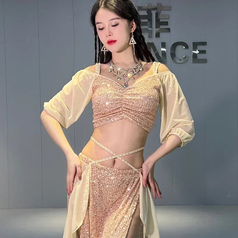 

Dancer's Vitality Fan Dance Wear Women M L Xl Linen Nylon Modal Guangdong Belly Dancing Costume 5039 Best