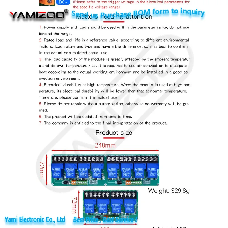 4-8-Kanal-Relaismodul 30A mit Optokoppler-Isolation 5V 12V 24V unterstützt Hoch- und Niedrigpegel-Auslösung – Detail 5