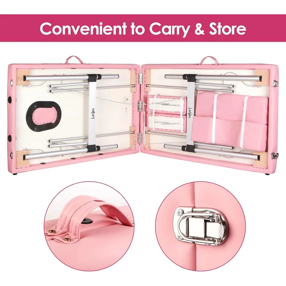 سرير لملحقات الرموش، طاولة تدليك مع وسادة رمش، سرير تجميل، طاولة سبا، سرير سبا، ارتفاع قابل للتعديل