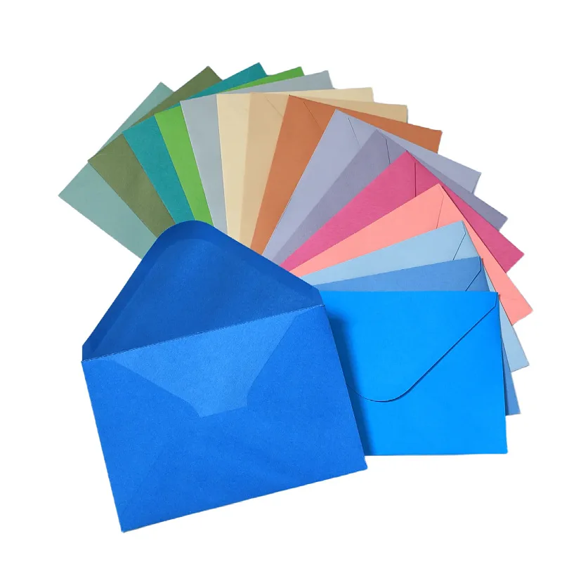 

50 шт./лот, винтажные конверты 18,4x13,3 см для свадебных приглашений, многоцветный конверт в западном стиле, деловые канцелярские принадлежности для хранения