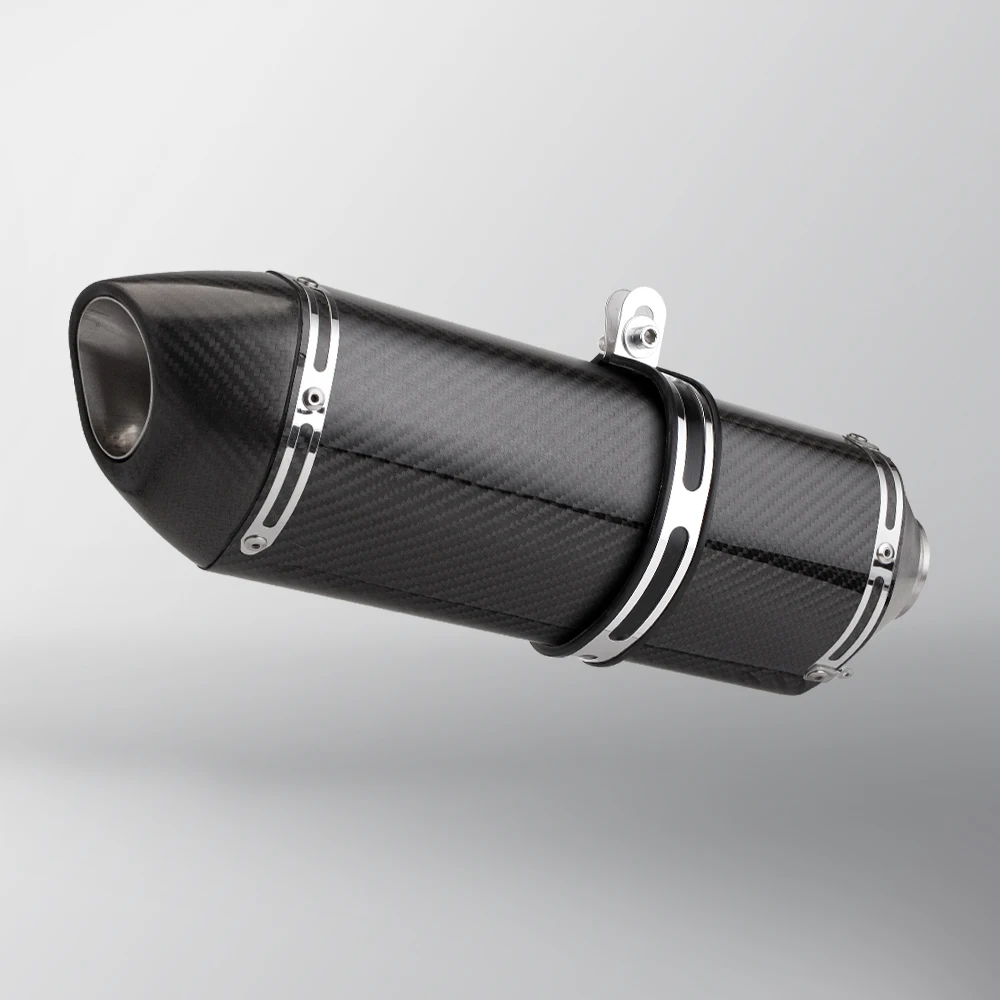 Universal 51MM motorcycle exhaust R77 muffler with DB Killer For MT09 MT07 R3 ZX4R ZX6R Z400 CBR500R 150CC GSXR150 RS660 F900R