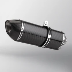 Universal 51MM motorcycle exhaust R77 muffler with DB Killer For MT09 MT07 R3 ZX4R ZX6R Z400 CBR500R 150CC GSXR150 RS660 F900R