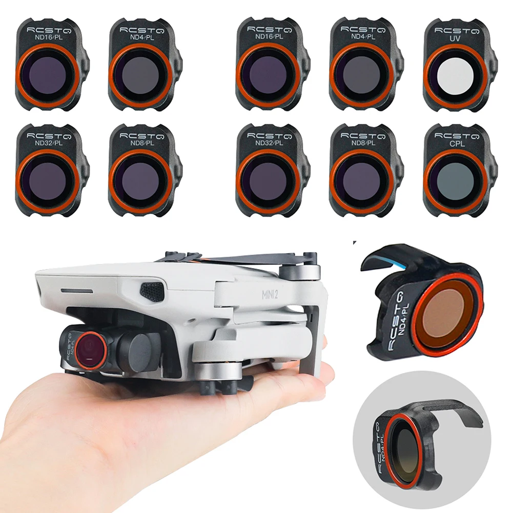 Suitable for DJI Mini 2 Camera Lens Filter Kit Drone Accessories Drone Lens Protector Filter for DJI Mavic Mini SE UV/CPL/ND/PL