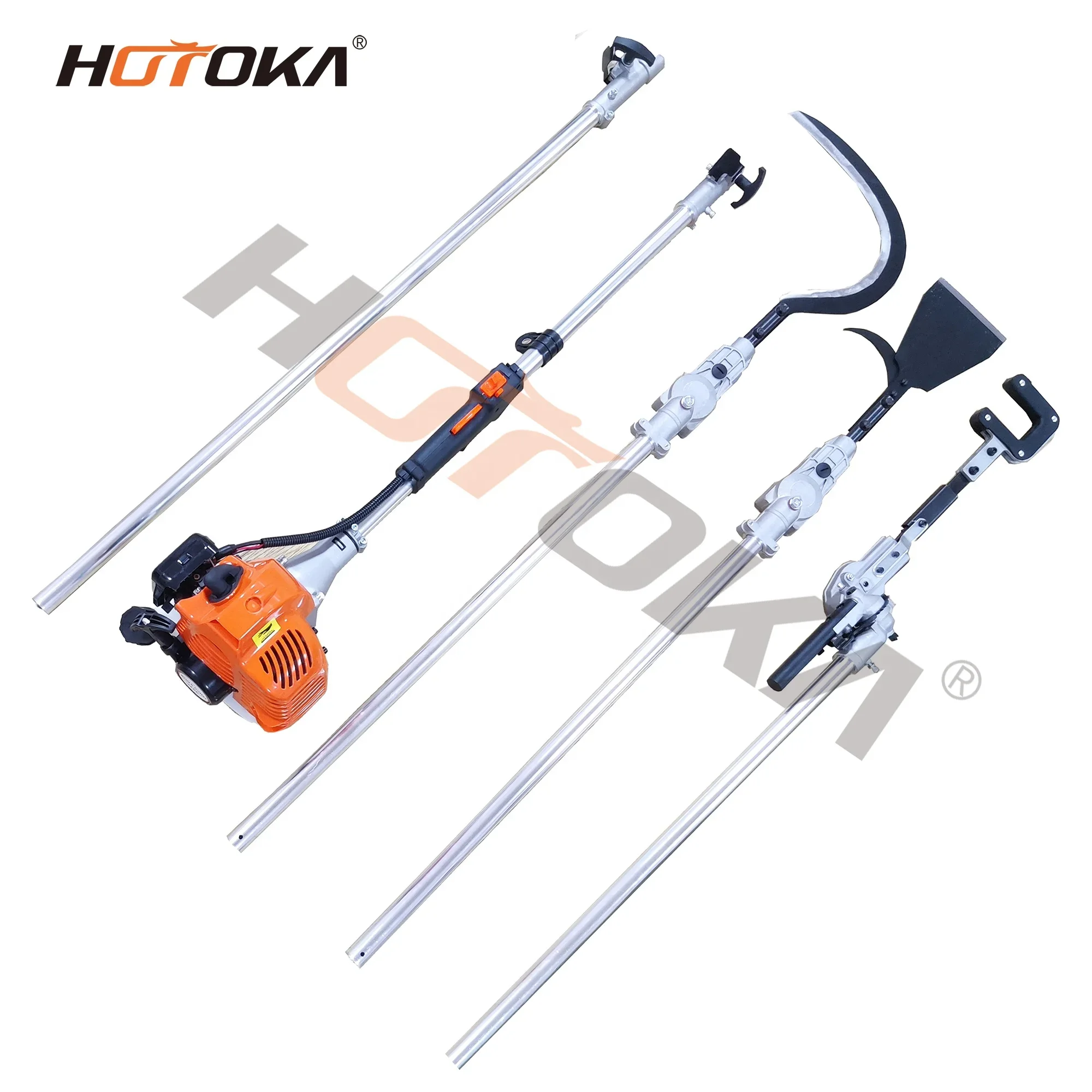 

Palm tree Pruner tools Sickle blade 5.2 meters Long Pole Palm Oil fruit nut Harvester Machine Palm Cutter