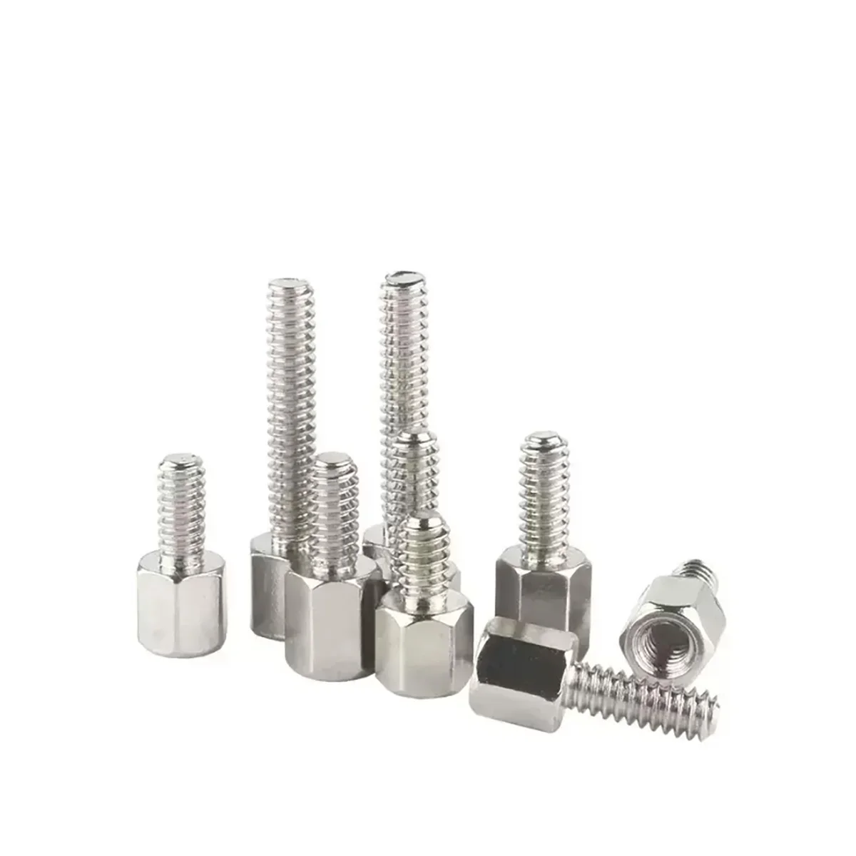 UNC Nickel Plated Hexagonal Copper Screw For Computer Graphics Card Vga Connector Db Serial Port Screw # 4-40