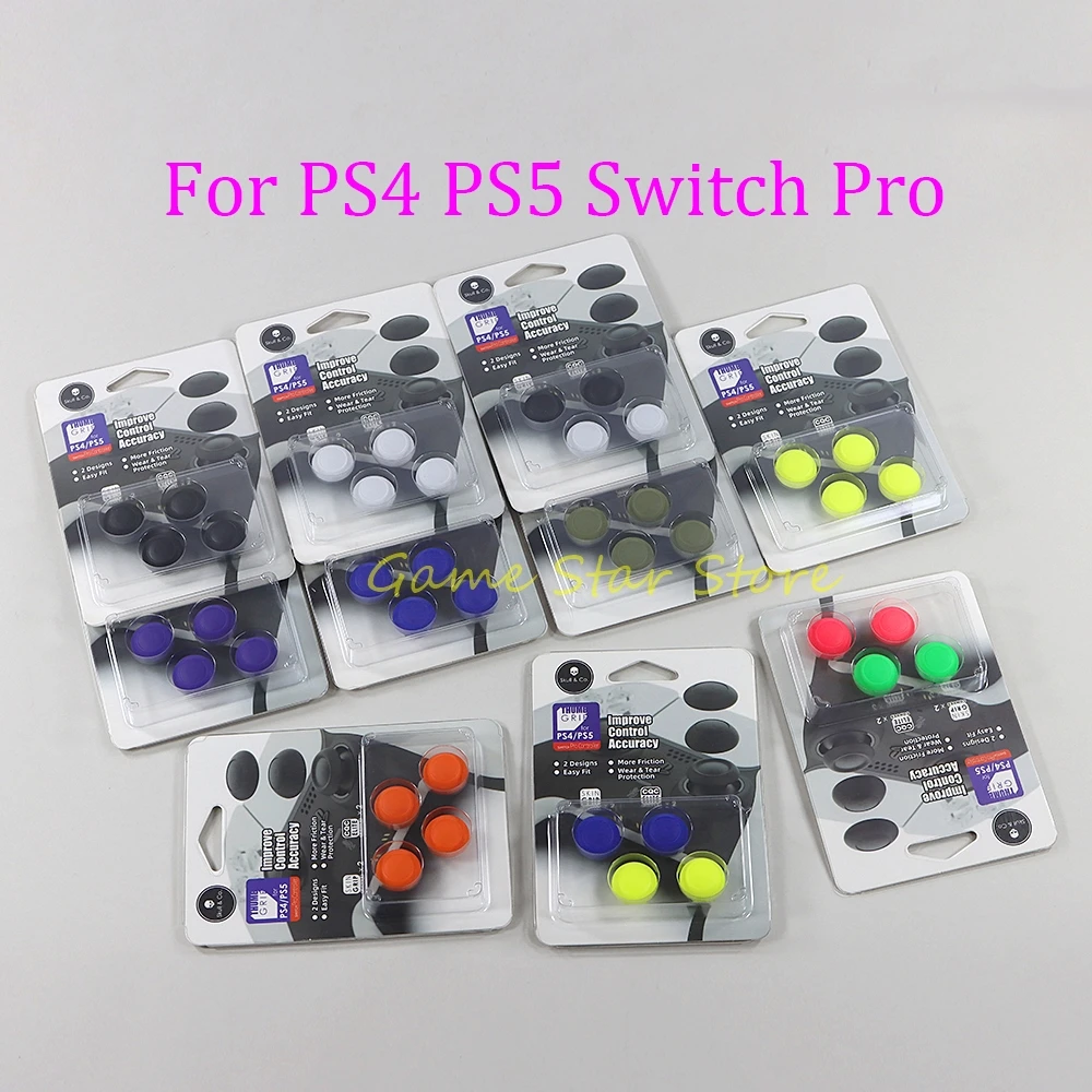 

30 комплектов нескользящих чехлов для джойстика 4 в 1 для контроллера PS5 PS4 Switch Pro Skull & Co. Набор ручек для большого пальца