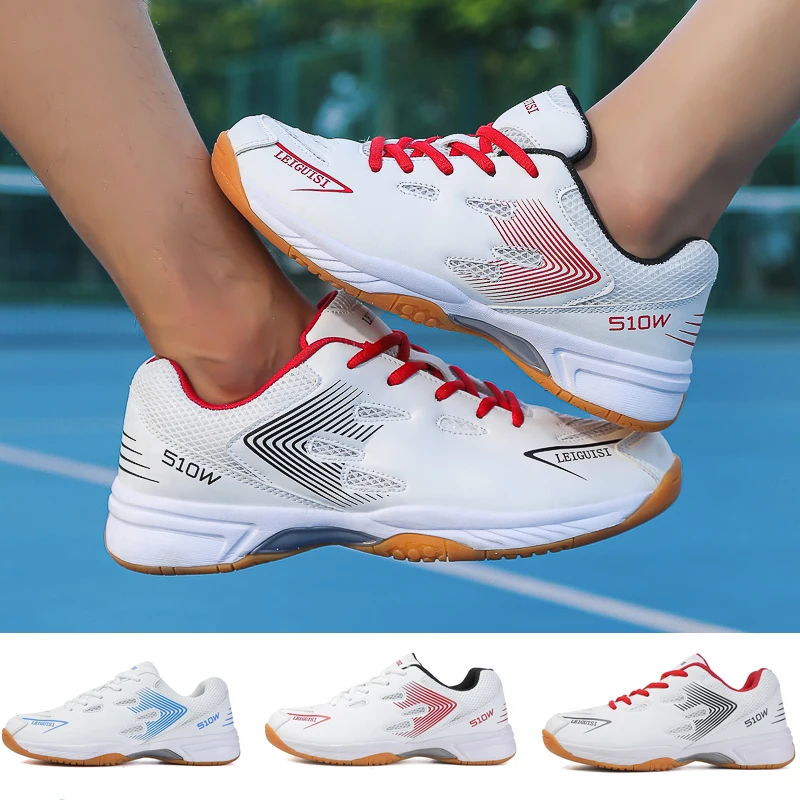 

Mens Badminton Shoes Professional Sports Shoes for Women Breathable Indoor Court Sneakers