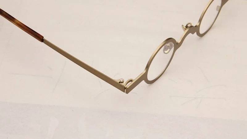 Metall Kleine Runde Rahmen Retro Personalisierte männer Brille Rahmen Ultra Licht Optische Brillen rahmen Für männer V46 – Detail 15