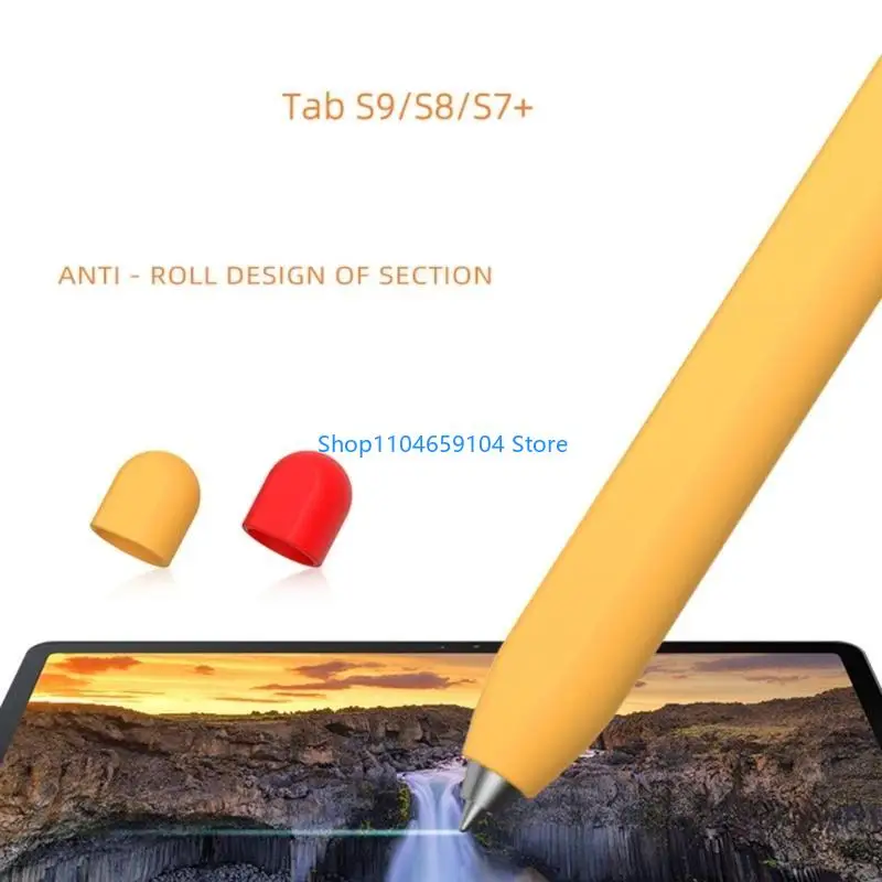 قلم ستايلس سيليكون القلم غطاء حامل المضادة للانزلاق القلم كم حامل ل Tab + ملحقات الكمبيوتر اللوحي #5