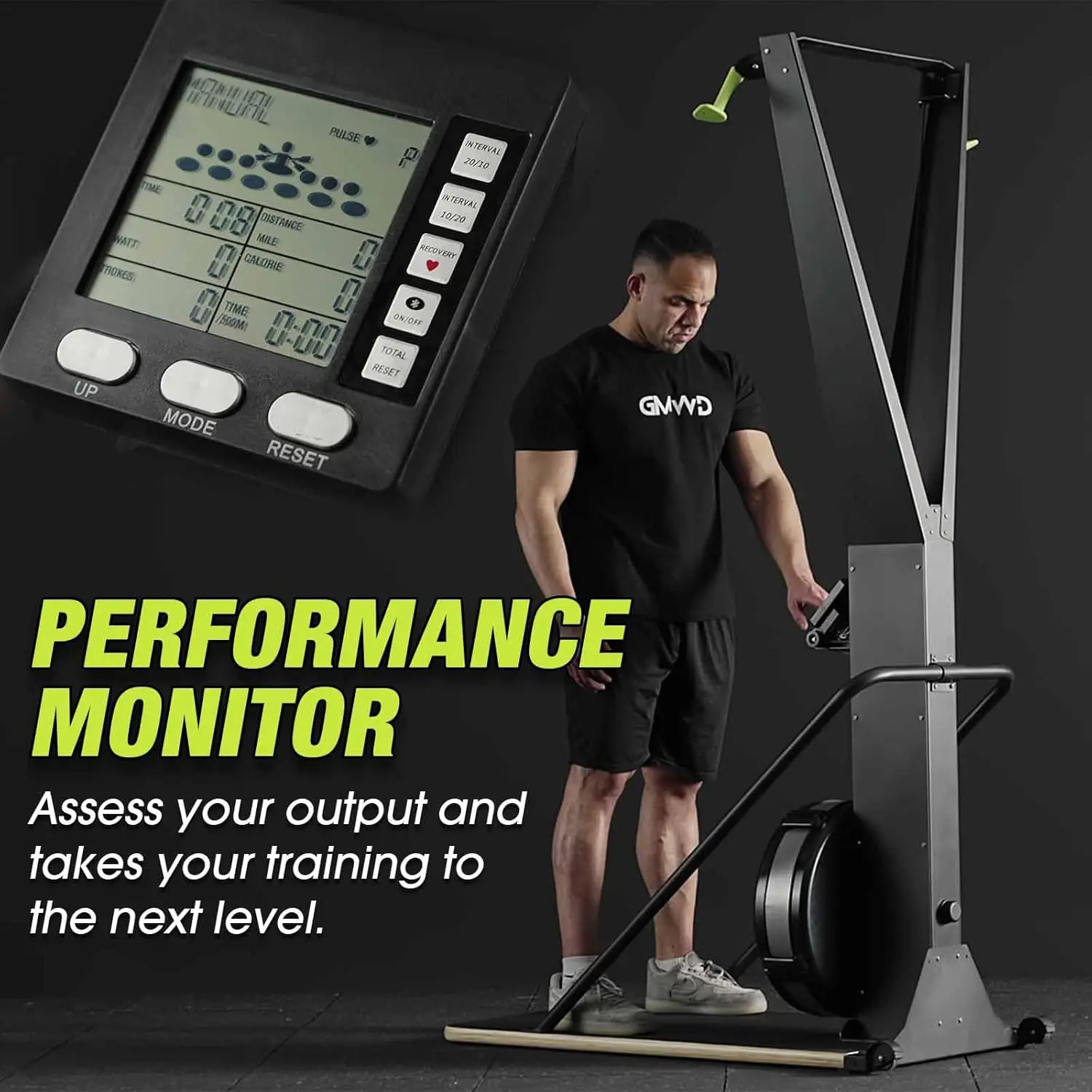 Machine, Ski Equipment Indoor Aerobic Wind Resistance Machine, Indoor Strength Training Home Gym Equipment