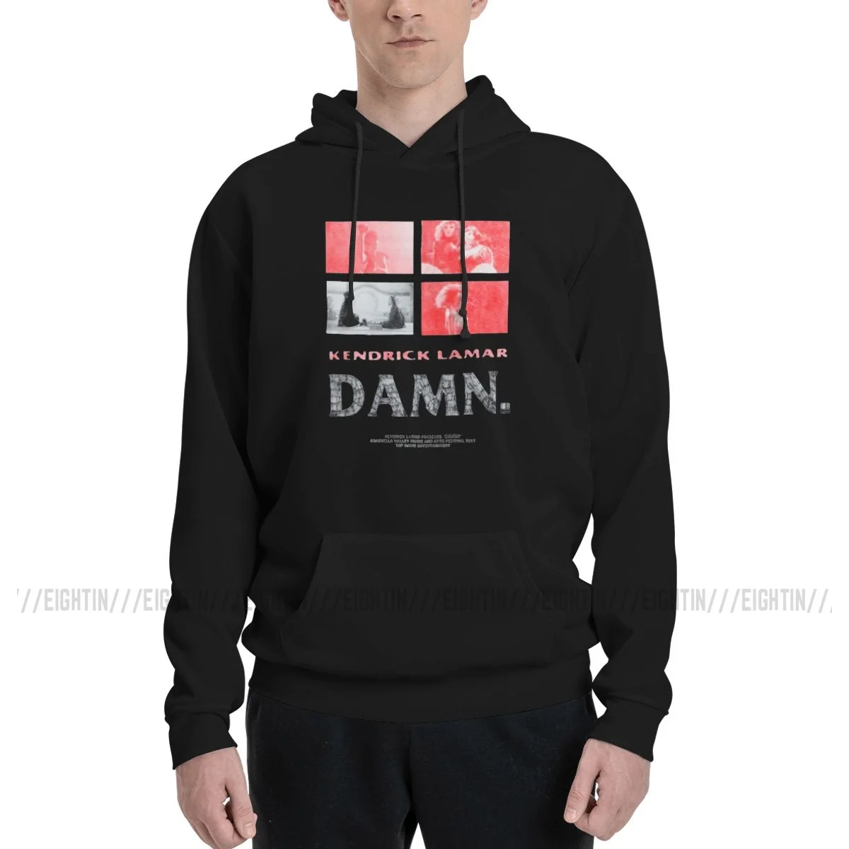 Kendrick lamar-damn Poster Vintage sweter modis Pria Wanita Hoodie berukuran besar musim gugur Pullover