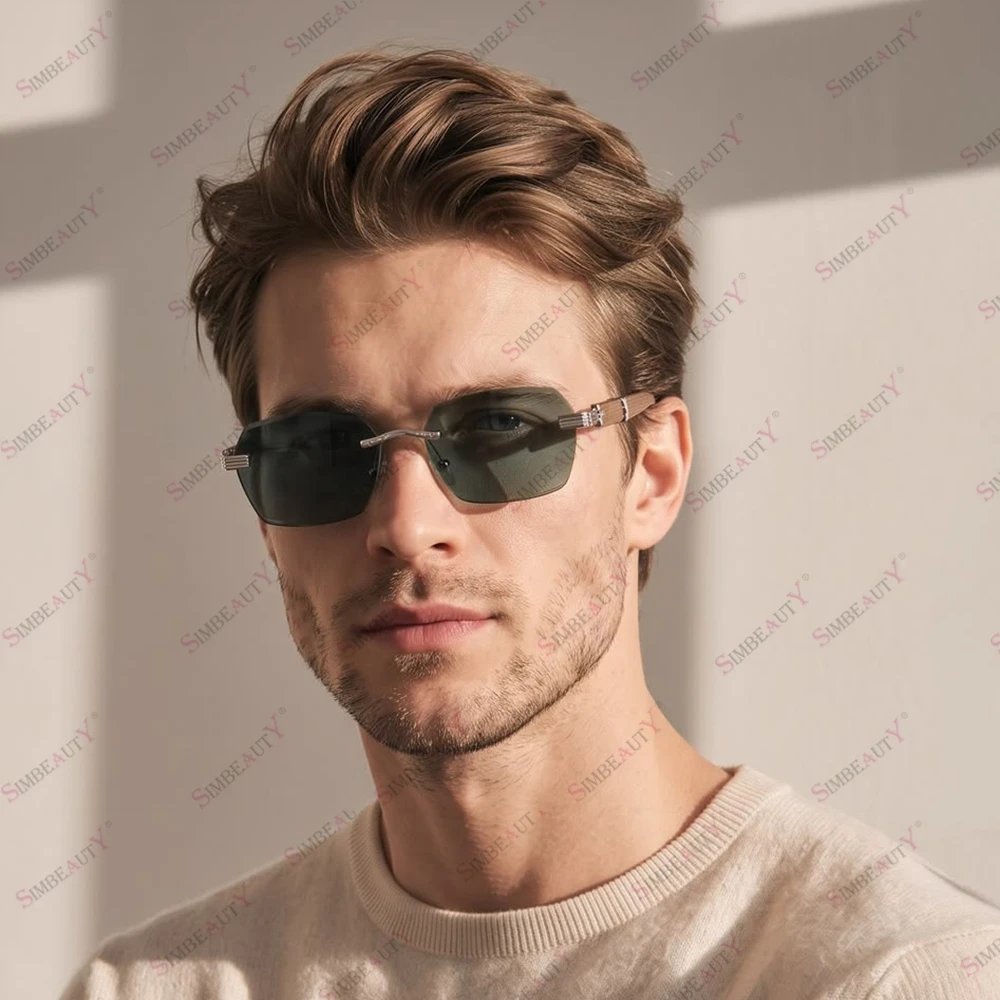 European Hairloss Man Blonde Human Hair Replacement Prosthesis Super Natural Hairline Vloop 0.06mm Micro SKin Men's Toupee Wigs