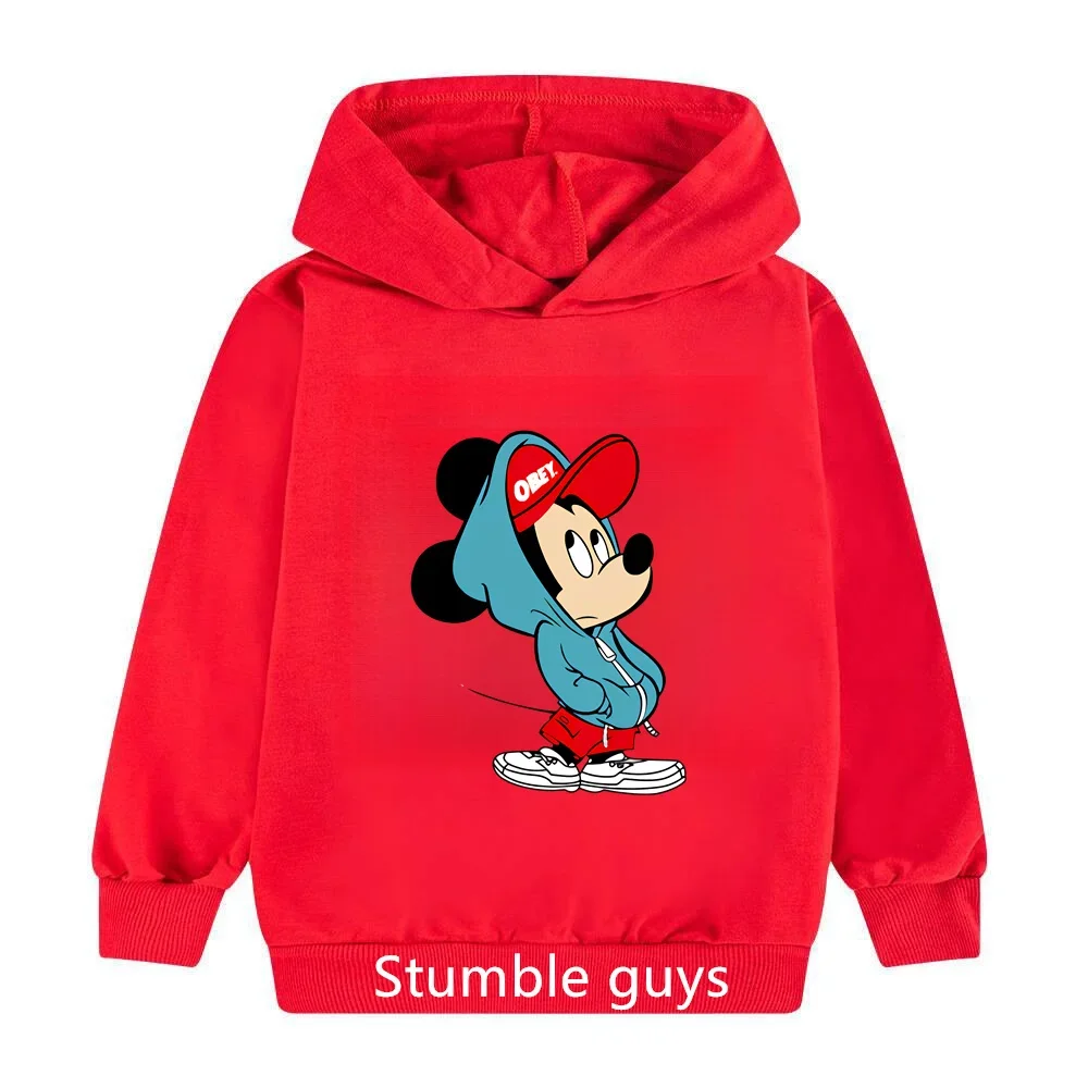 

Детская толстовка с капюшоном Disney, Модный пуловер для мужчин и женщин, спортивный пуловер с капюшоном на весну и осень