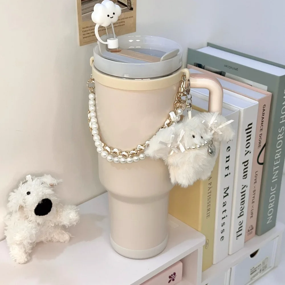 Kawaii Water Bottle Carrier Keychain Doll Accessories For Stanley Thermos 40 oz Tumbler Handle Strap Cup Sling Holder With Strap