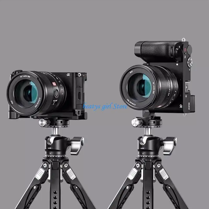 

C7AB Precise Machined Aluminum Camera Base Plate for A6700 Easy Access to Battery