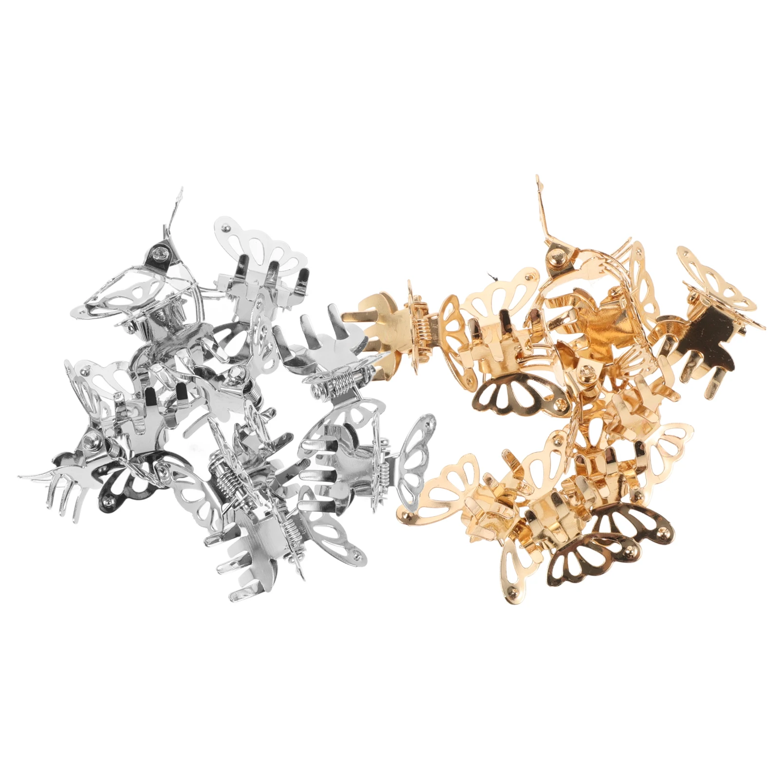 

20 шт., мини-заколки для волос в форме бабочки, крошечные металлические зажимы с когтями для женщин и девочек, маленькие аксессуары для волос, милая укладка с боковой челкой