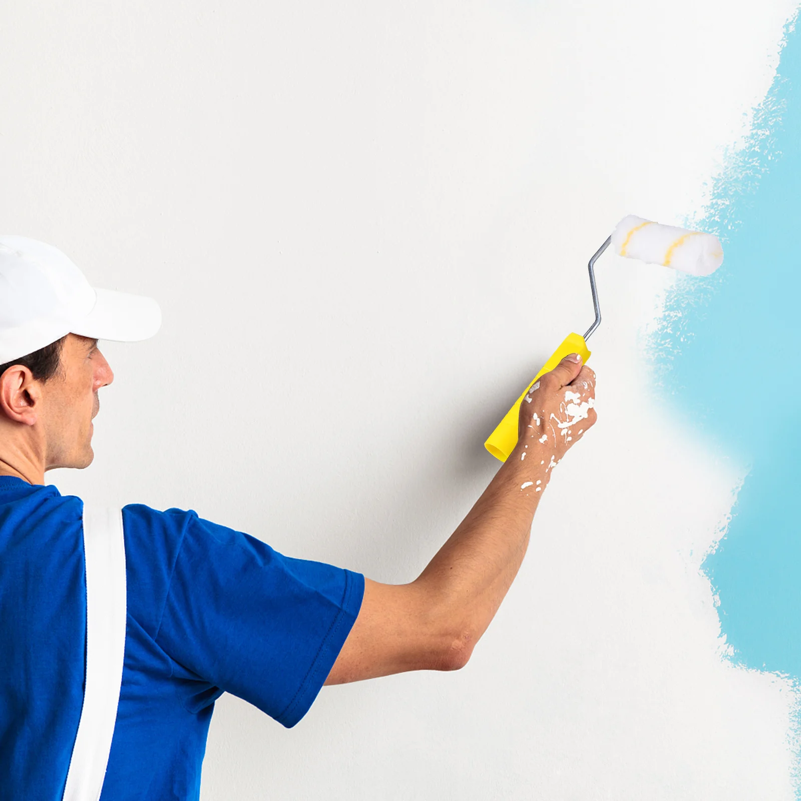 1Set Paint Roller Brush Kit Durable Washable Covers for Walls Ceilings Easy Clean Smooth Finish Wall Painting Tools