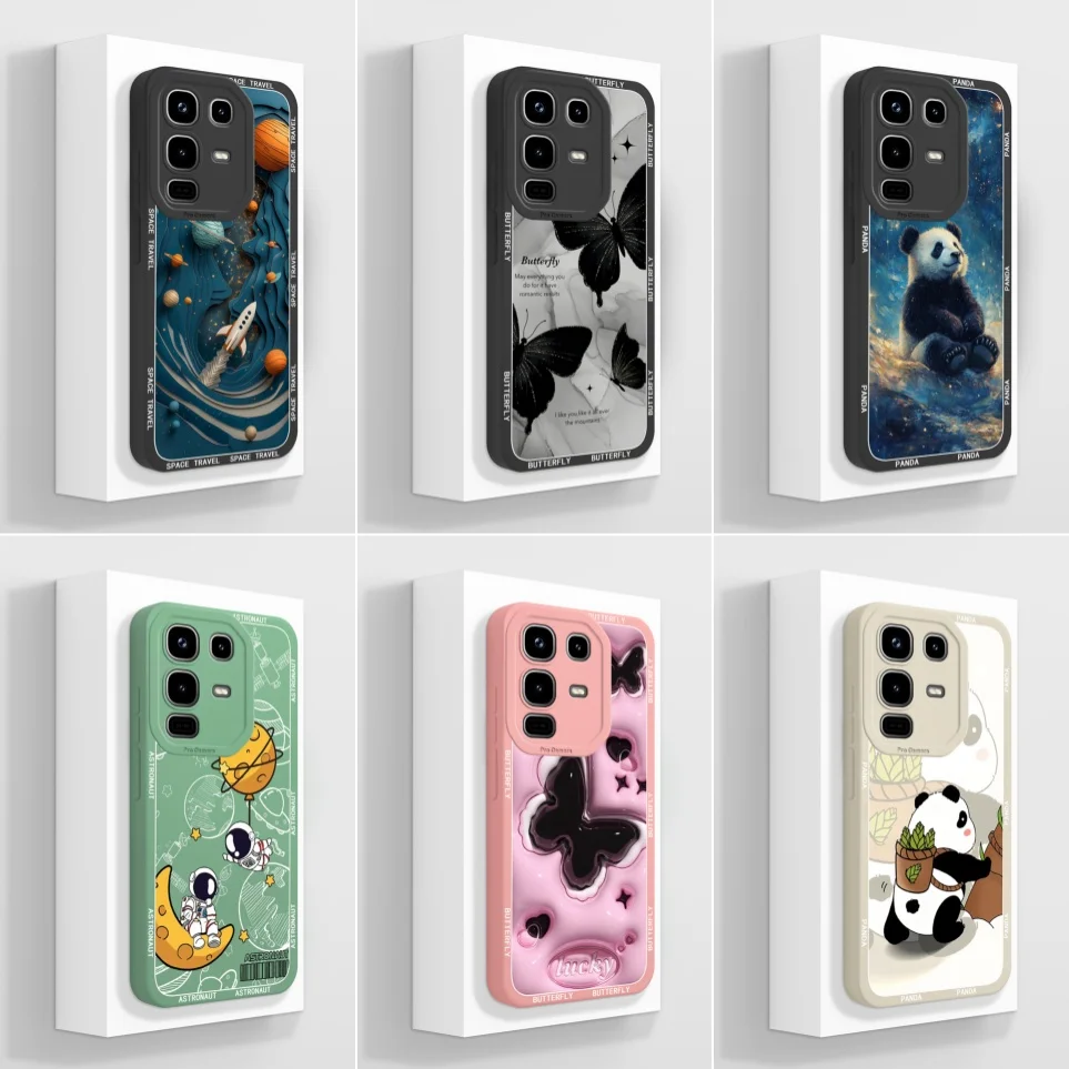 حافظات لهاتف انفينيكس نوت 50 50x 50Pro 50Pro + Funda فراشة غطاء خلفي من السيليكون الناعم المقاوم للصدمات لهاتف نوت 50x كوكه 50 برو كاركاس #1