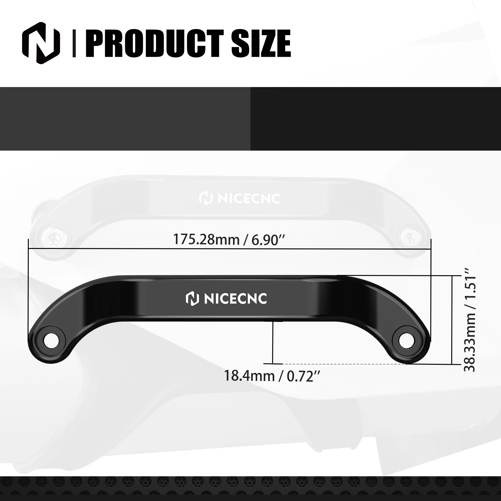 NICECNC Für Husqvarna TE300 2024-2025 TE250 FE250 FE350 FE450 501 Beifahrer-Haltegriff hinten FC 250 TC 125 TX 300 2023-2025 – Detail 3