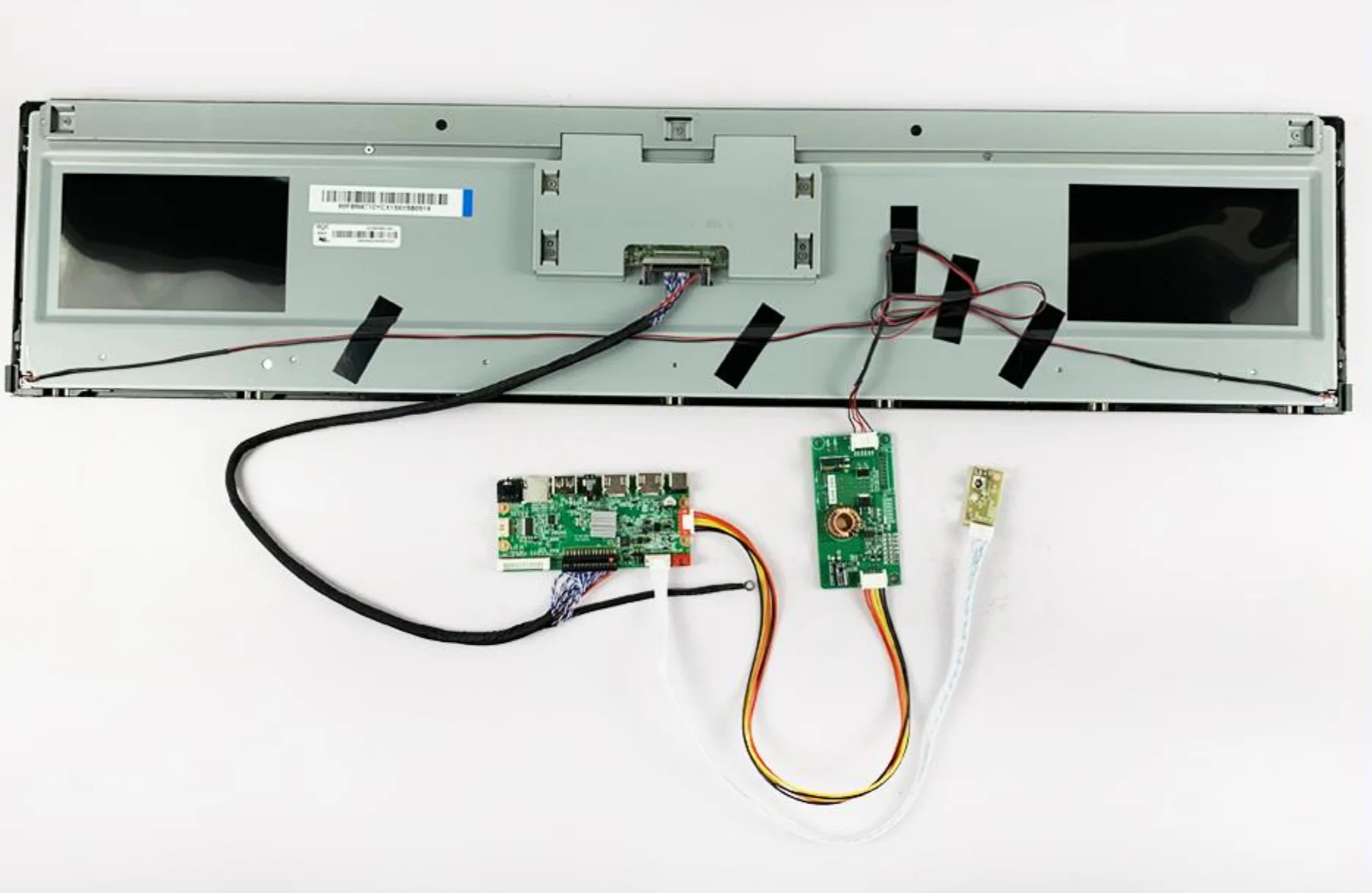 Monitor LCD Wisecoco 28 Inci Ultra Wide Stretched Bar 1920x360, Layar Iklan untuk Rak Supermarket