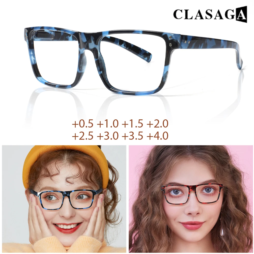 

Reading Glasses Men's Women's Anti-blue Light Presbyopia Glasses Ultra-light Portable Frame Fashion Printing+1.0+2.0+2.5+3.0+4.0