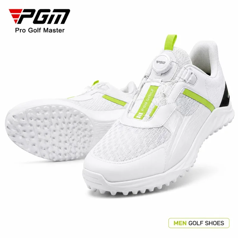 PGM Men Golf Shoes Lightweight Spikeless Breathable Anti Slip Cushioned Stable Walking Golf Sneakers