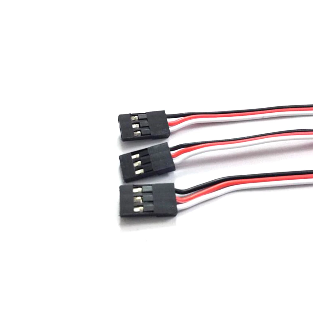 10pcs 100mm 150MM 200MM 300MM Servo extension cord Male to Male for JR Plug Servo Extension Lead Wire Cable 10cm