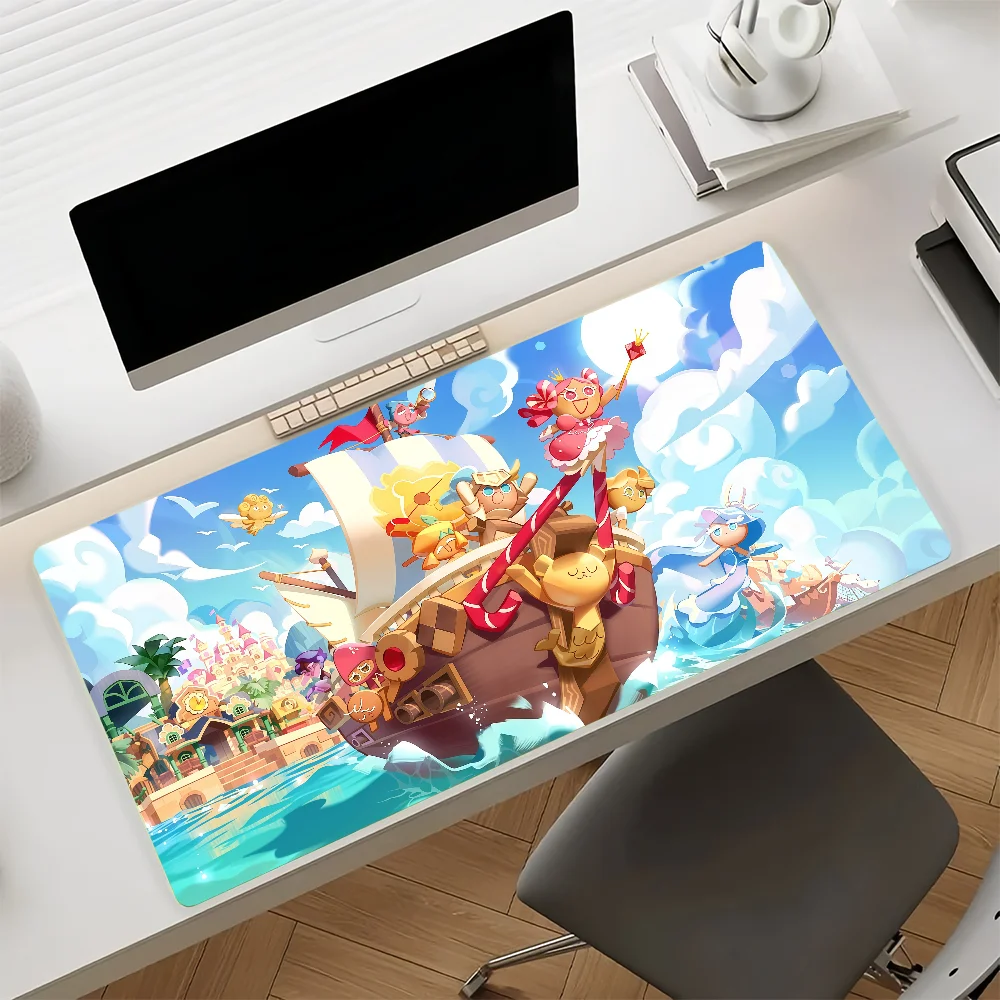 Game C-Cookie R-Run Kingdom Mouse Pad Anti Slip Rubber Edge Locked Thickened Laptop Gaming Desk Mat