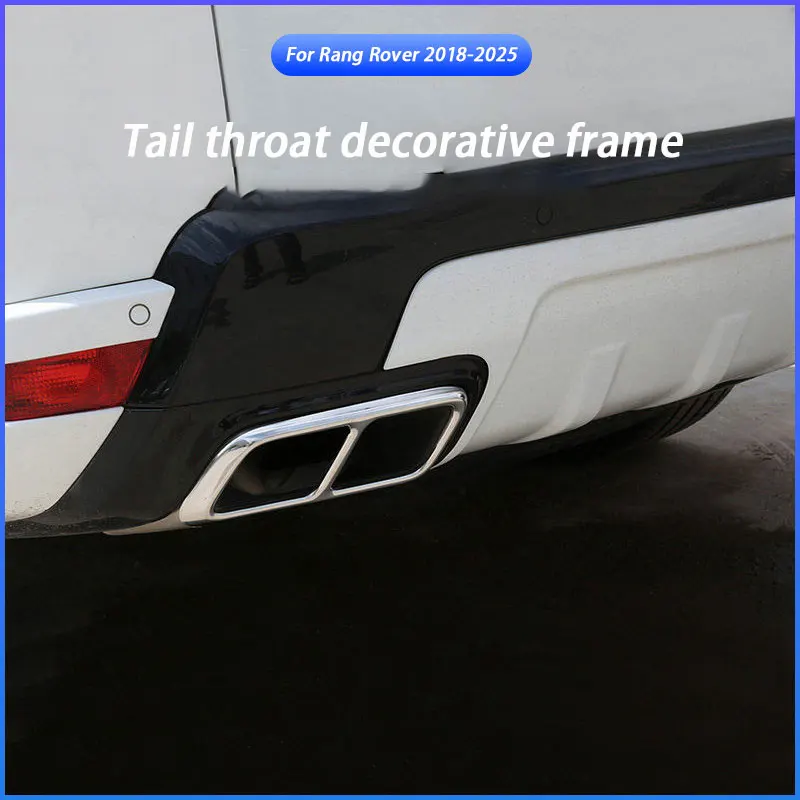 

Stainless Steel Car Tail Pipes Silence Cover Exhaust Pipe Cover Stickers Car For Land Rover Range Rover Sport 2018-2025