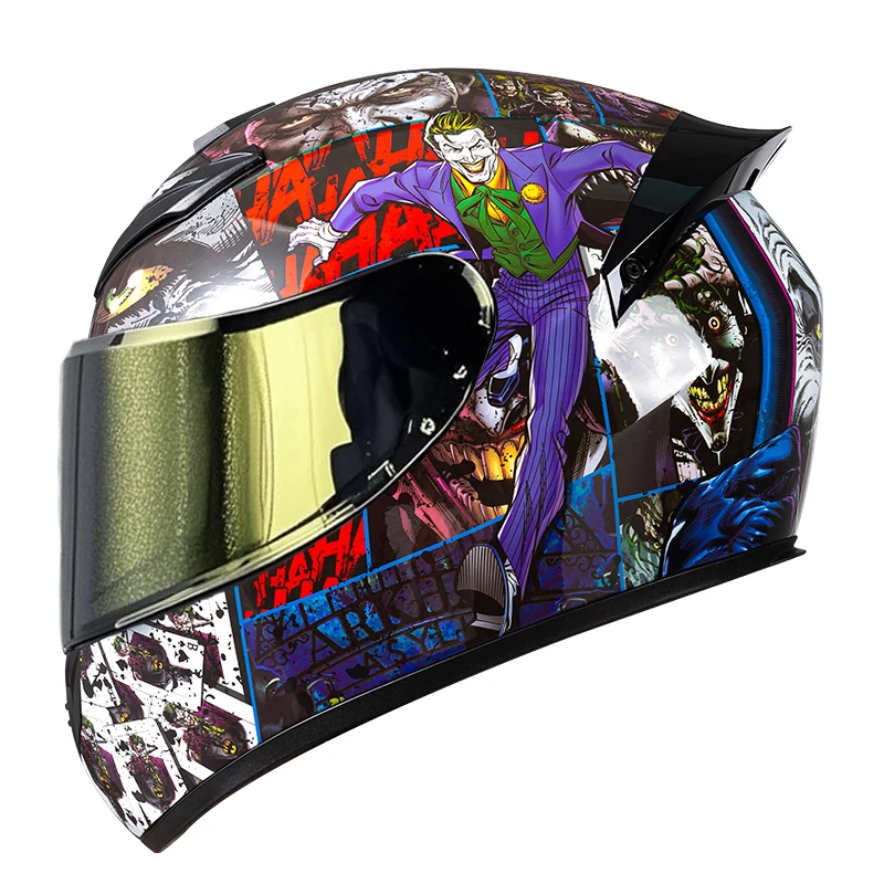 

DOT Certified Full Face Motorcycle Helmet for Motocross Off-Road Racing Motorbike Riding Safety Gear - Moto Helmet
