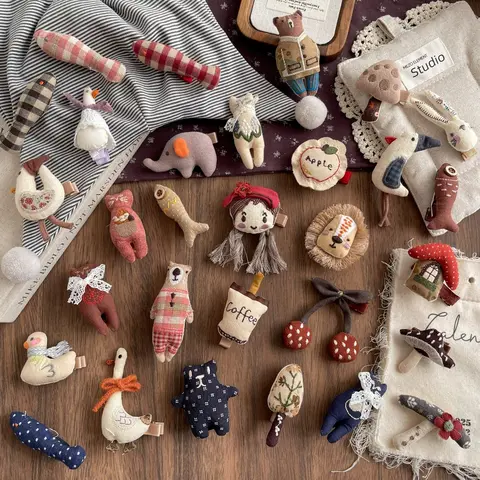 Cartoon haarspeldjes voor meisjes handgemaakte haarspelden baby zijclip schattige pasgeboren haaraccessoires kinderen haarhouder fotografie rekwisieten