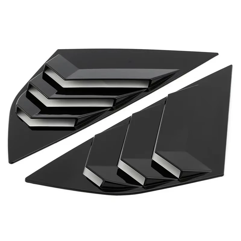2pcs Rear Window Louvers Car Vent Side Tuyere Louvers Vent For Ford Focus ST RS MK3 2012-2018