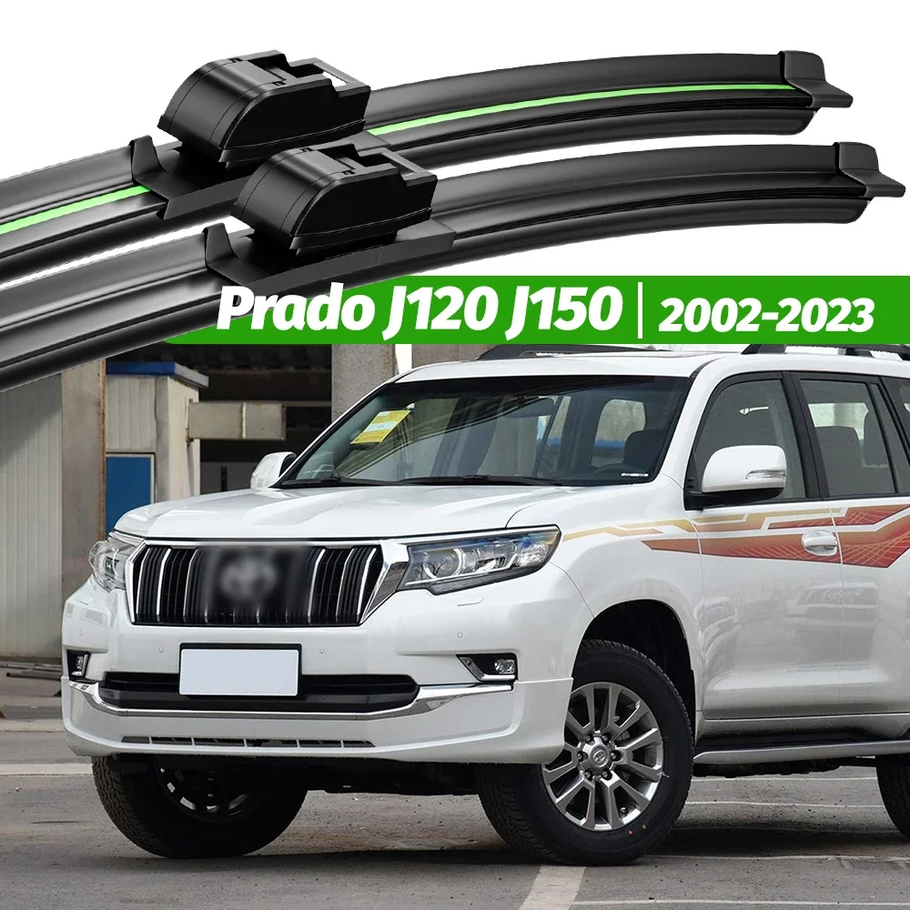 

For Toyota Prado J120 J150 2002-2023 2pcs Front Windshield Wiper Blades 2003 2009 2010 2017 2019 Windscreen Window Accessories