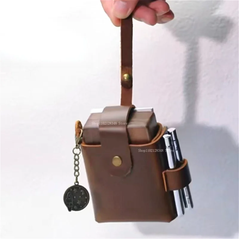 Leather Watercolor Pigment Box Storage Bag Artist Palette Dedicated Bag Outdoor Sketching Student Portable Painting Supplies
