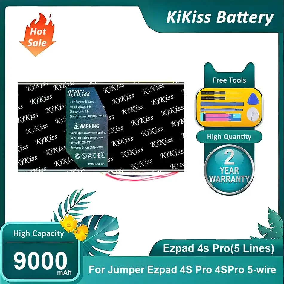 

High-Performance Laptop Battery For Jumper Ezpad 4S Pro 5-wire Laptop,Ezpad 4s Pro(5 Lines),9000mAh