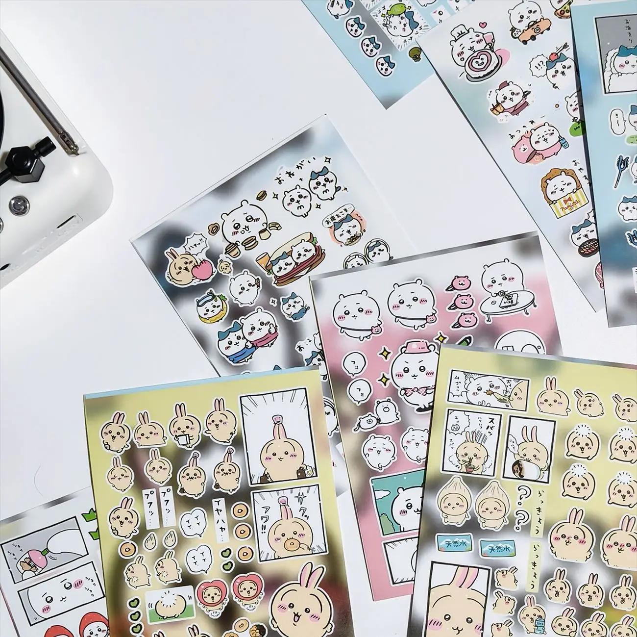 Chiikawa Die Cut Washi Stickers Cute Anime Character Self Adhesive Decorative Stickers For Journal Planner Scrapbooking Supplies