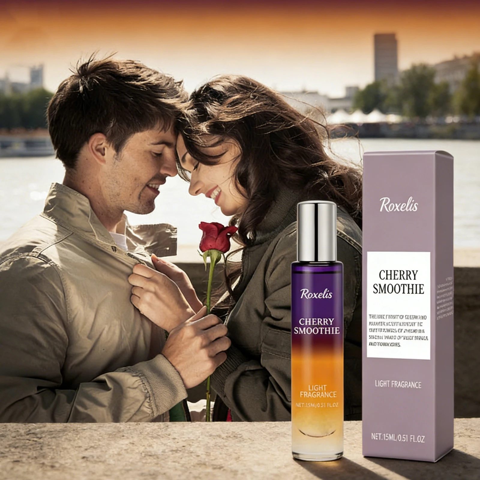 

Roxelis 15ml Fresh Cherry and Vanilla Hair Body Perfume naturally charming fragrance with an elegant scent for ladies on a date