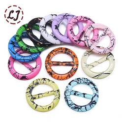 10pcs Pieces Tee Shirt Clips 2.5/3CM T-Shirt Plastic Round Shape Fashion Scarf Clip Ring Dress Resin Buckle DIY Assessories