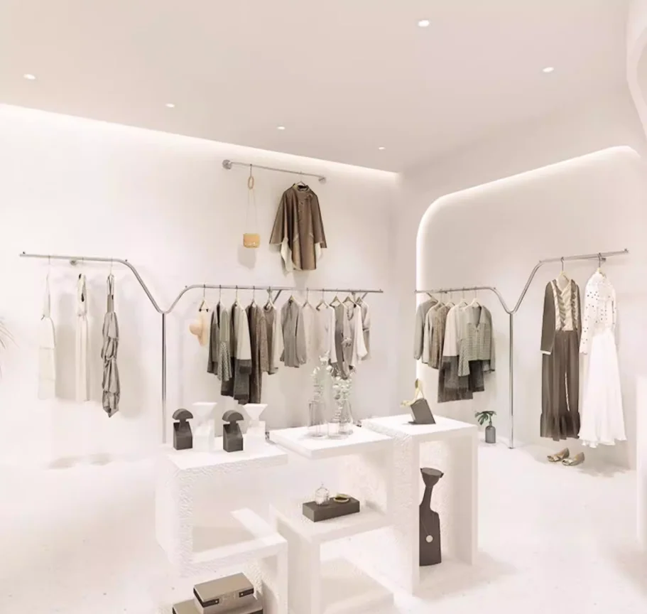 

AdvancedClothing Store Display Rack Wall-mounted Children's Clothing Display Rack Multi-layer Shelf Women's Clothing Store Decor