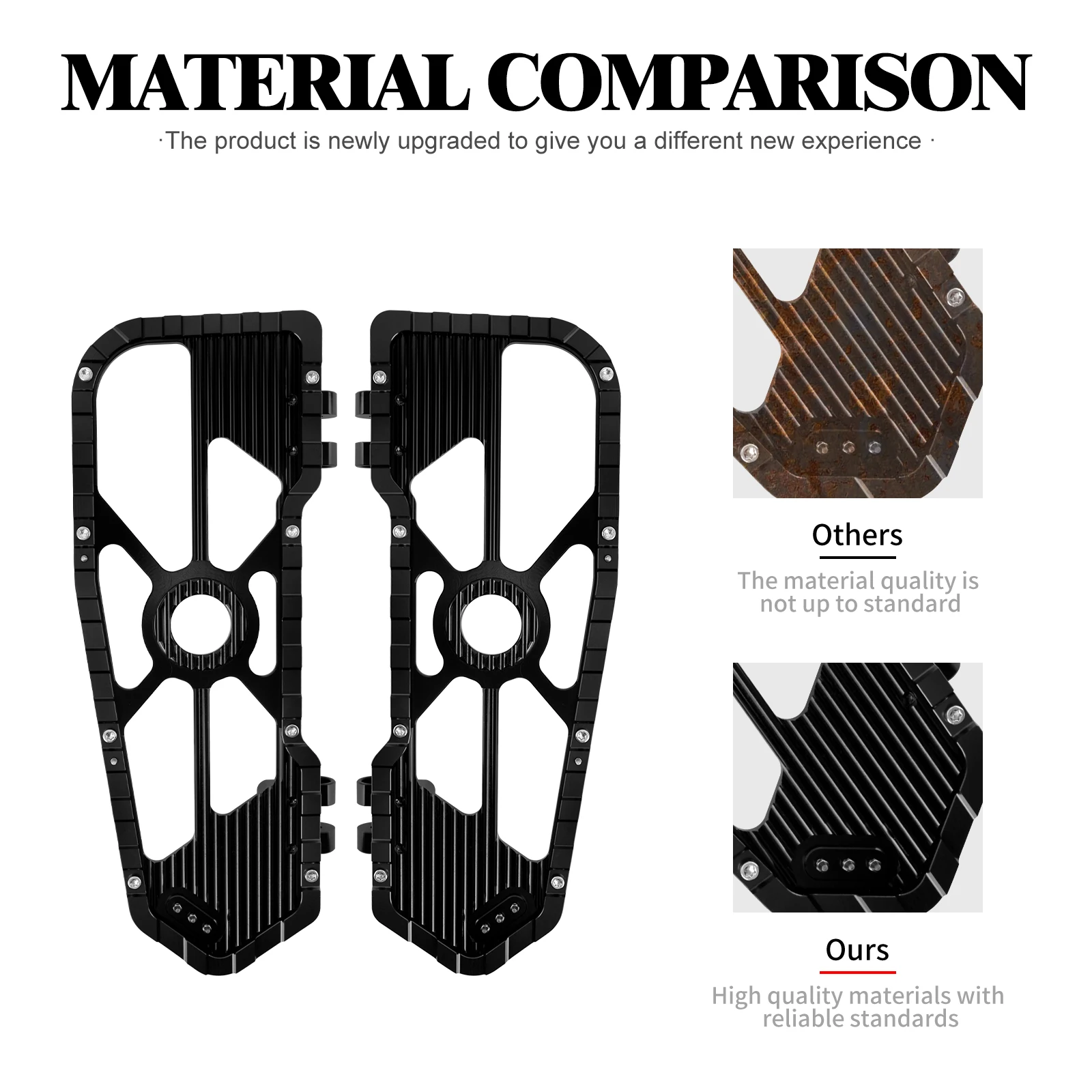 أوتاد قدم للدراجة النارية مسند للقدمين أوتاد قدم لدراجة Harley Softail Touring Street Glide Road Glide FLTRX 1986-Later 발 qil #2