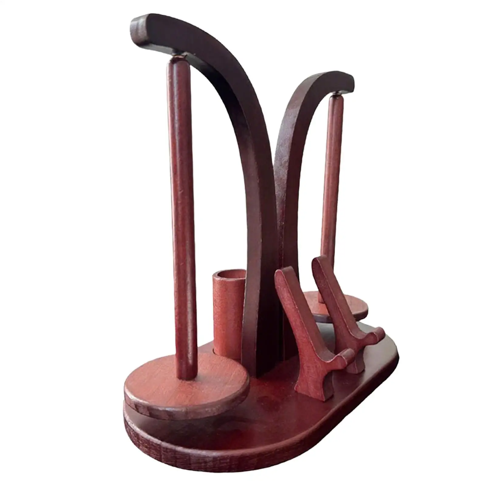 

Crochet Yarn Holder Magnetic Yarn Spinner For Crocheting With Phone Stand Wooden Spinner Stand Dispenser For Birthdays Holidays