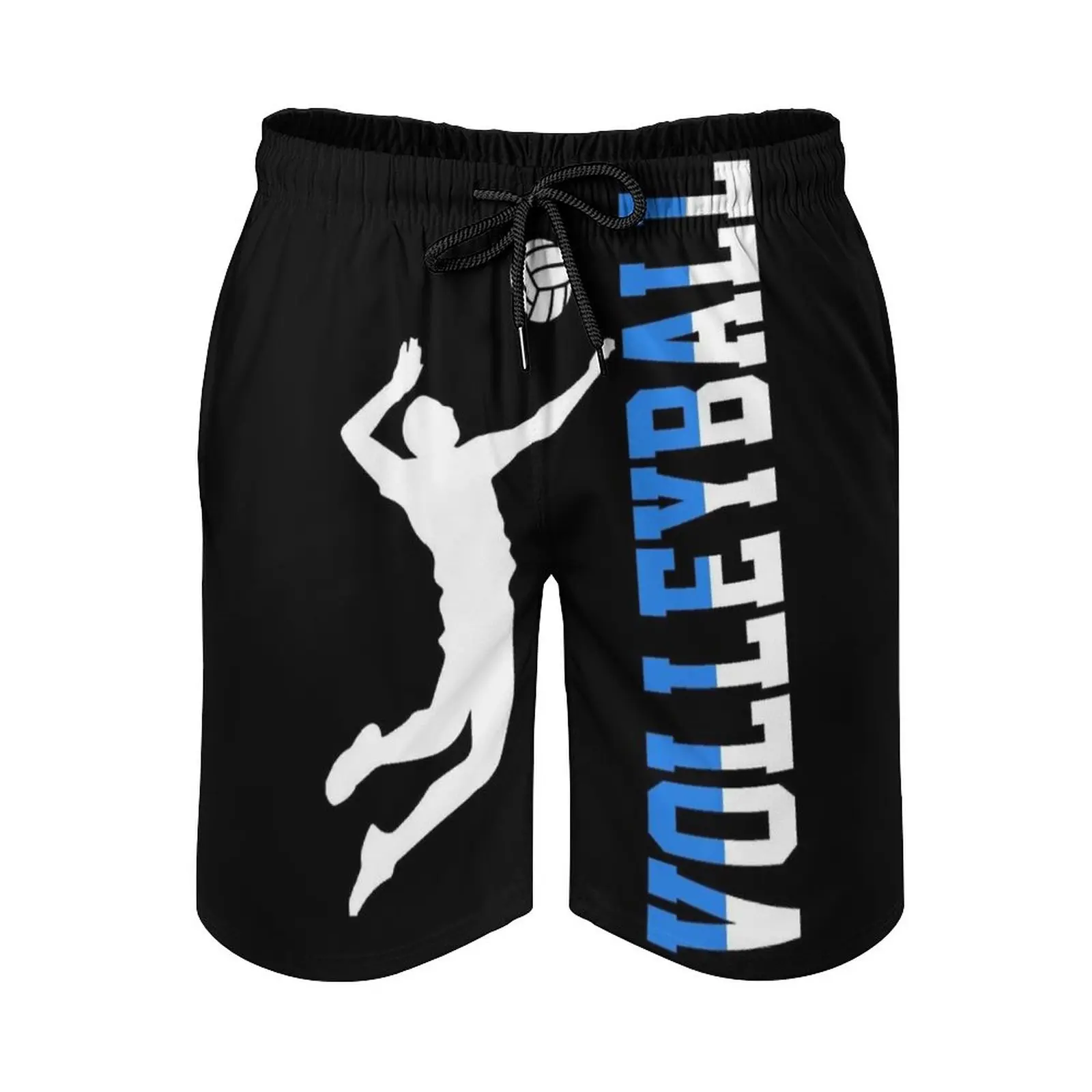 Volleyball Love Gift For Volleyball Lovers Men's Beach Shorts Quick Dry Travel Swimsuit Trunks Surf Pants Sports Pants