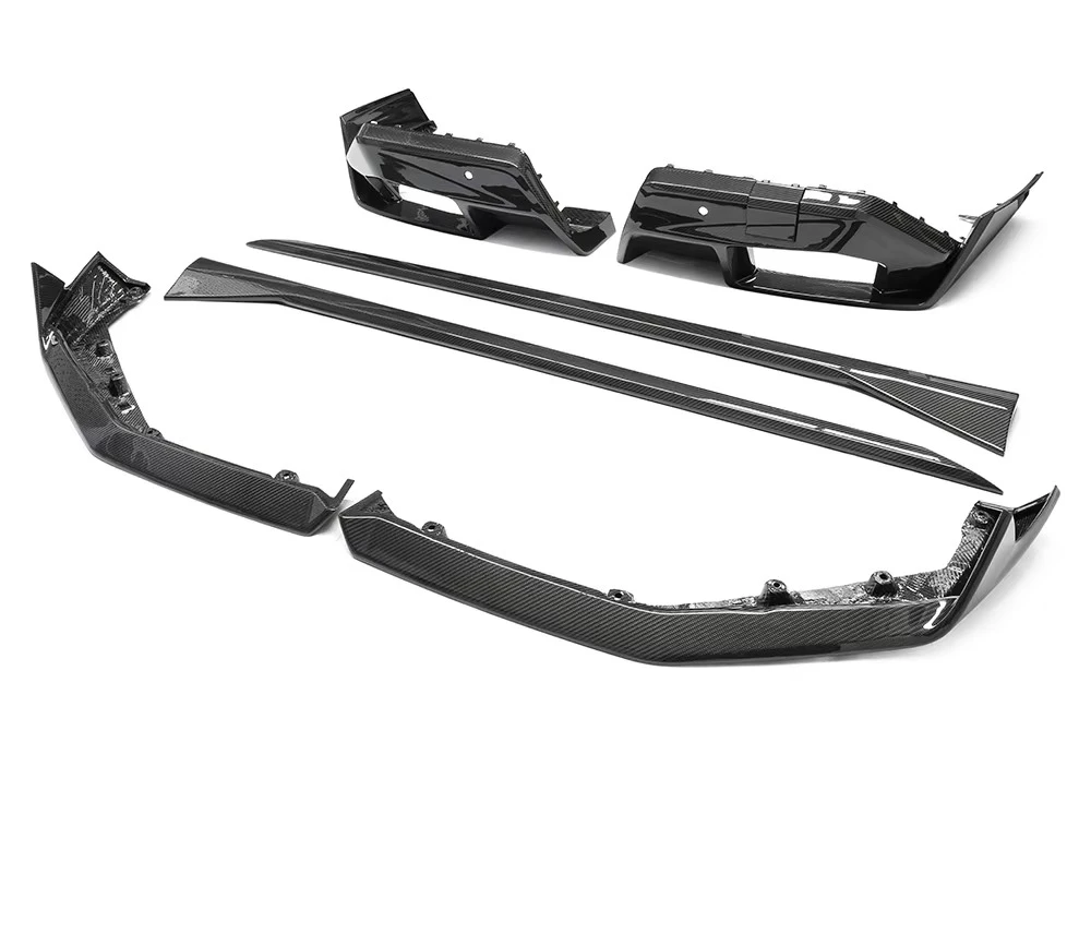 

For M5 G90 Body Kits Real Front Lip Rear Diffuser Side Skirts Replacement Type