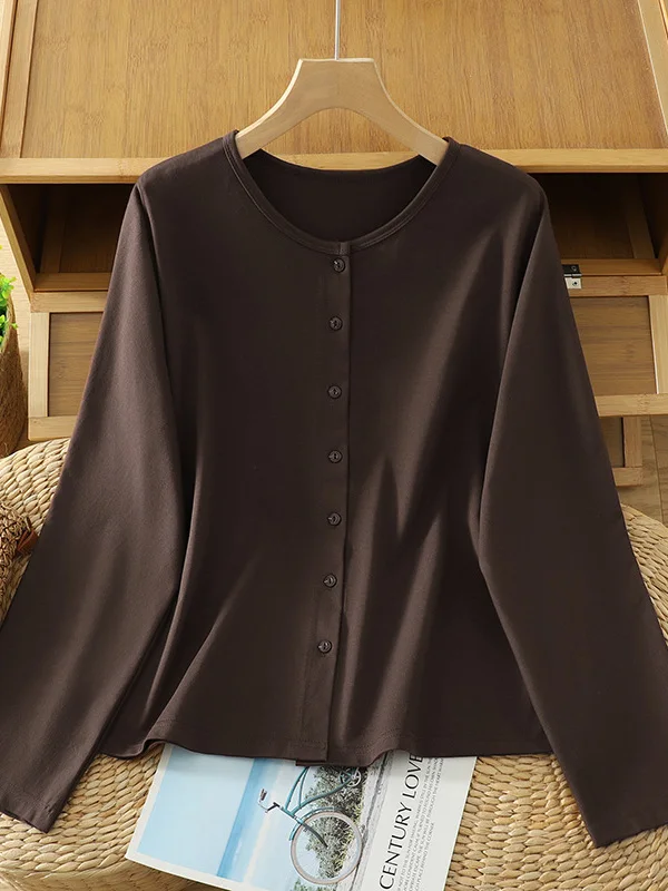 

Loose Long Sve plus Size Women's Jaet Casual Sle Spring Season Versatile Open Cardigan Top Korean High End Faion